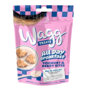 Wagg Treats All Day Breakfast Yoghurt & Berry Bites 100g