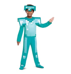 Minecraft Diamond Armour Costume - 4-6 Years