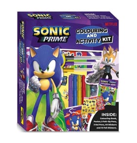 Sonic Prime Colouring And Activity Kit