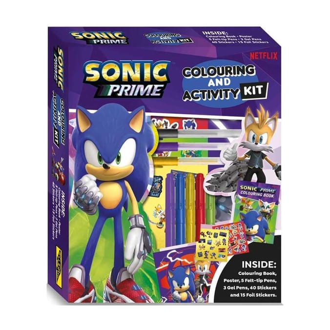 Sonic Prime Colouring And Activity Kit