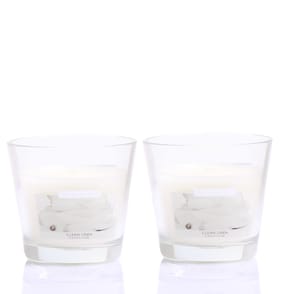 Wickford & Co. Scented Candle 5oz - Clean Linen x2