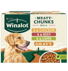 Winalot Meaty Chunks In Gravy 100g x24