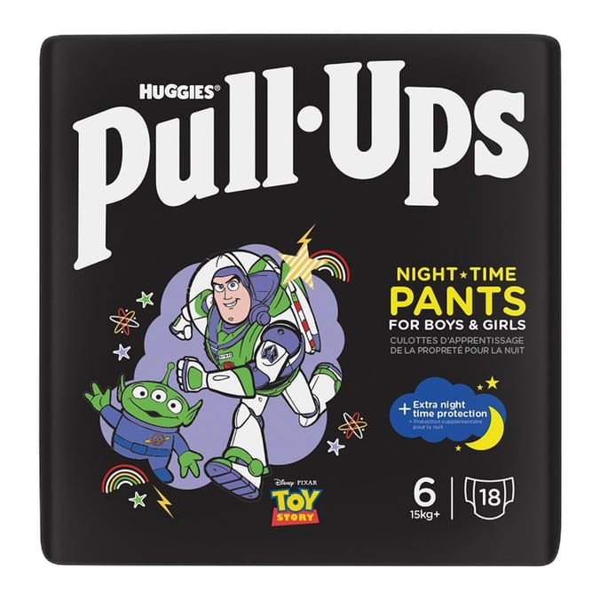 Huggies Pull-Ups Night Time Nappy Pants 18's Size 6