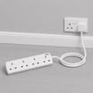 Pifco Extension Socket 2m - 4 Way Gang