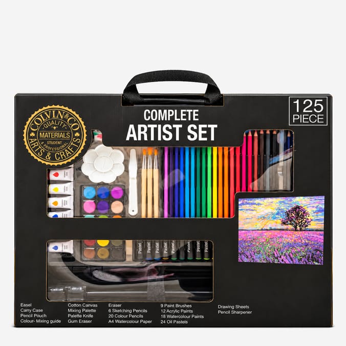 Colvin & Co Complete Artist Set with Easel