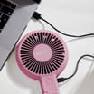  Pifco 2-In-1 Rechargeable Handheld Fan - Pink