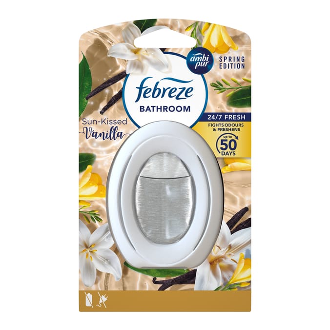 Febreze Bathroom Continuous Air Freshener- Sun-Kissed Vanilla