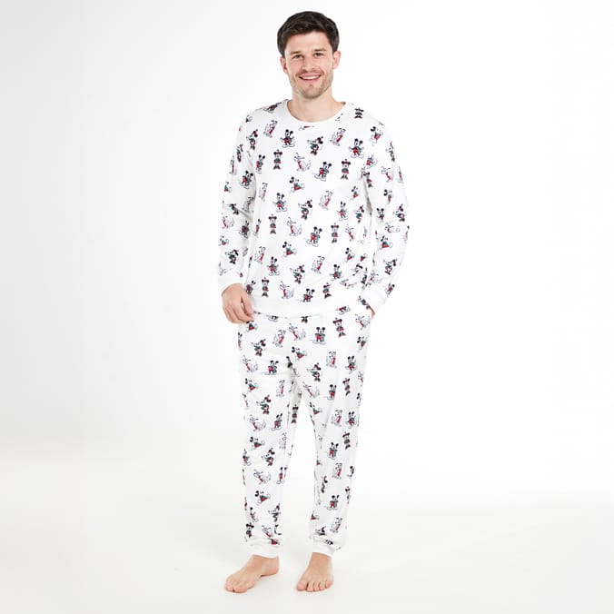 Mens Minnie & Mickey Pyjamas