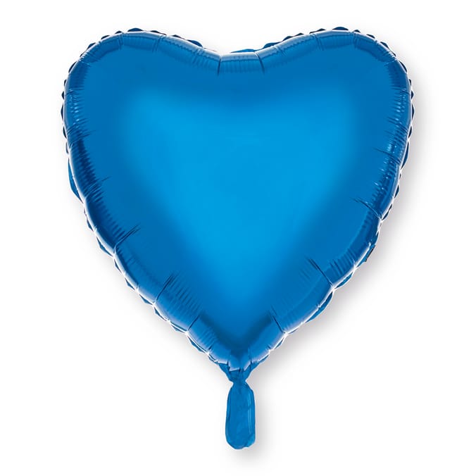 Lets Party Foil Blue Heart Balloon
