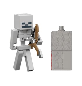 Minecraft Redstone Charged Action Figure 8cm - Skeleton