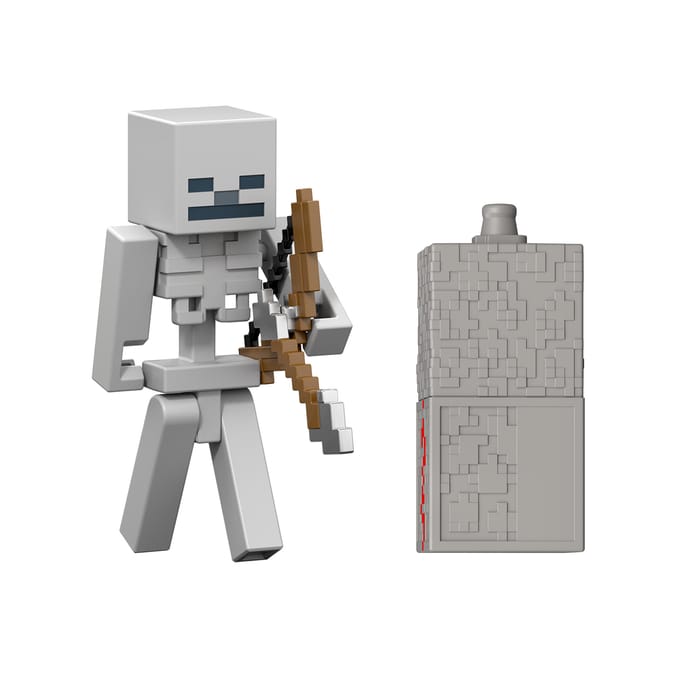 Minecraft Redstone Charged Action Figure 8cm - Skeleton