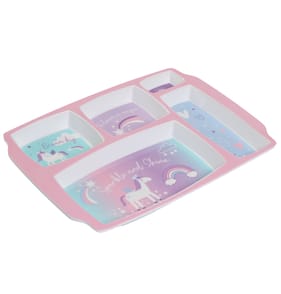  Scribble Pop Shop Kids 5 Section Meal Tray - Unicorn