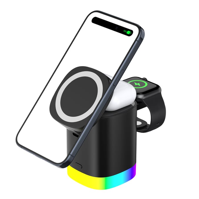Equatech 3-In-1 Magnetic Phone Charger