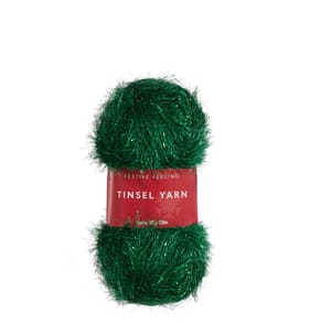 Festive Feeling Tinsel Yarn 100g - Green