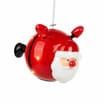 Sleigh Bells Light-Up Santa Bauble