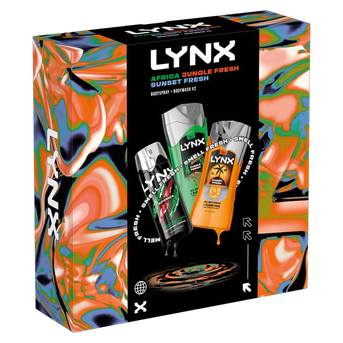 Lynx Body Trio Gift Set - Africa, Jungle Fresh & Sunset Fresh 