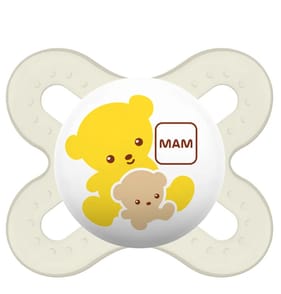 Mam Soothers Newborn - Yellow Bear