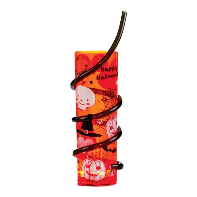 Hallow Scream Light Up Swirly Straw Cup