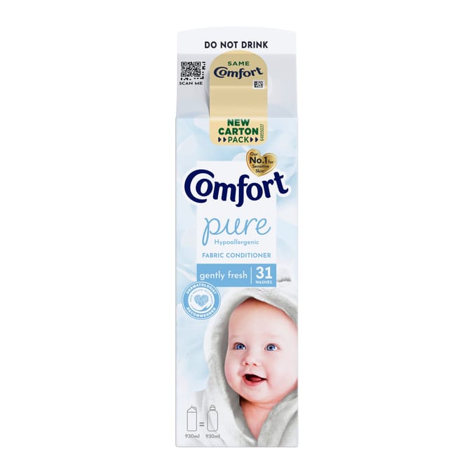 Comfort Pure Fabric Conditioner 930ml 31 Washes - Gently Fresh 
