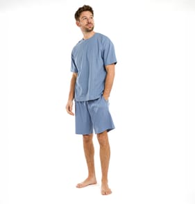 Originals Mens Blue T-Shirt & Shorts Pyjama Set