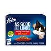 Felix As Good As It Looks Adult Wet Cat Food Meaty Selection in Jelly 12 x 100g