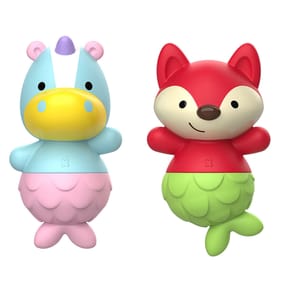 Skip Hop Zoo Unicorn & Fox Mix & Match Flippers Bath Toy Set
