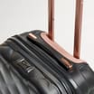 Salisburys Embossed Quilted Shell Suitcase - Black
