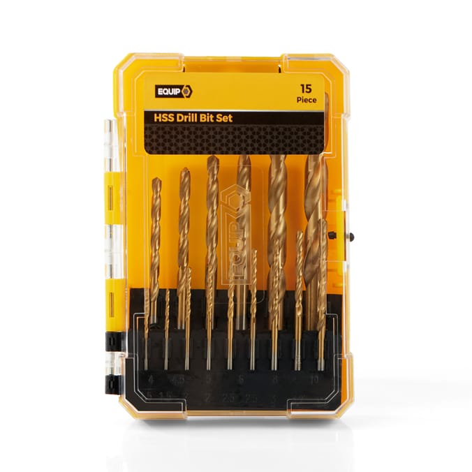 Equip HSS Drill Bit Set 15 Piece