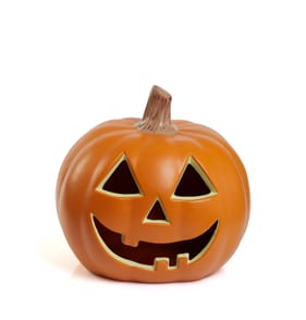Haunted House LED Light Up Pumpkin - Orange
