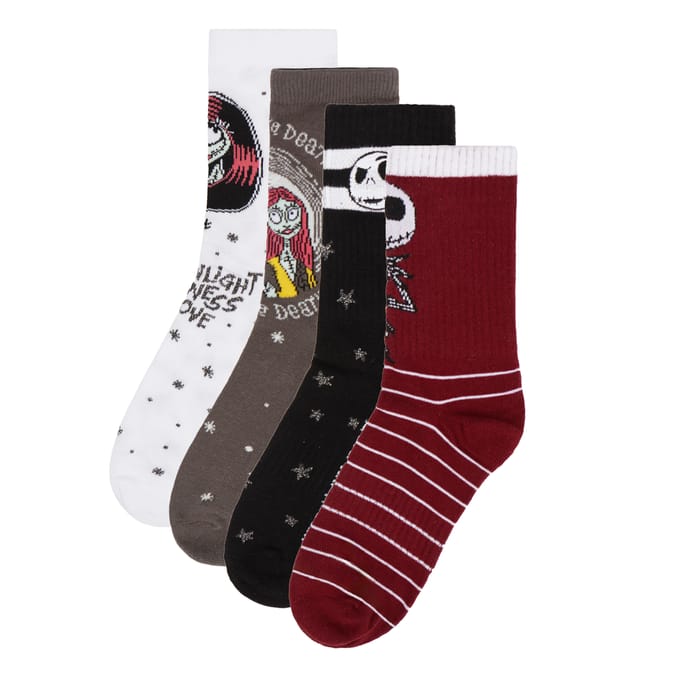 The Nightmare Before Christmas Ladies Socks 4 Pack