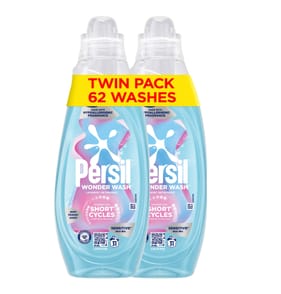 Persil Wonder Wash Sensitive Non Bio Liquid Laundry Detergent 2 x 31 Washes
