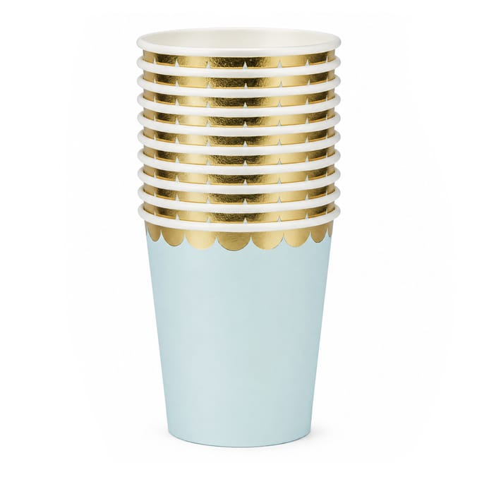 Let's Party Scalloped Paper Cup 10 Pack