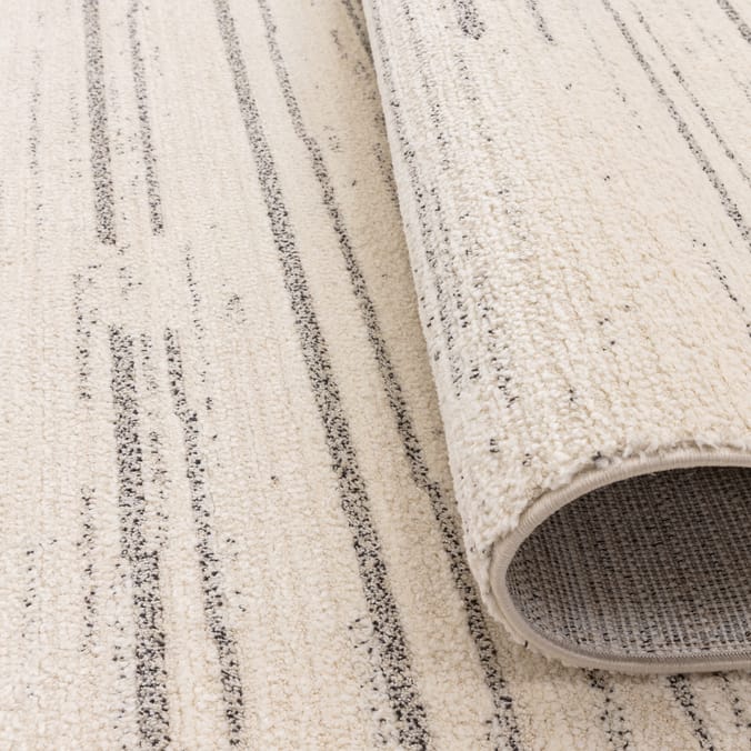 Asiatic Oslo Broken Stripes Rug OS05 - Cream/Grey