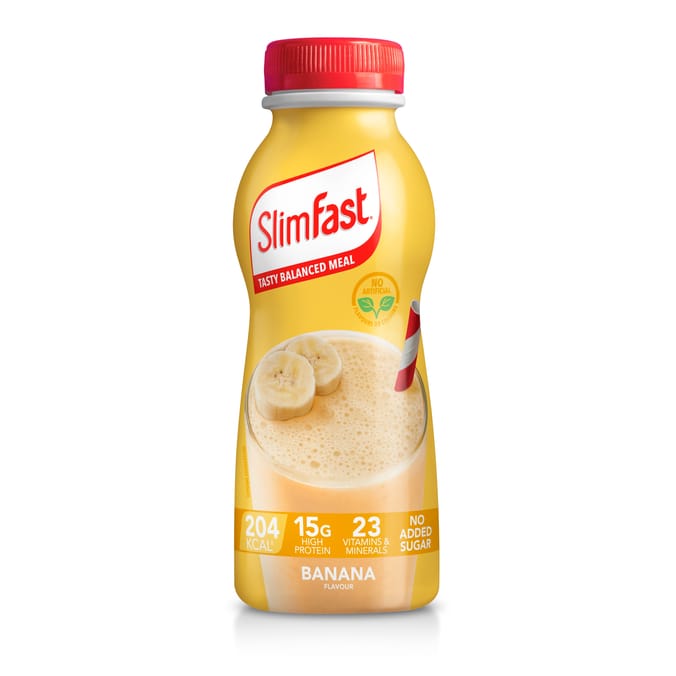 SlimFast High Protein Shake 325ml - Banana x6