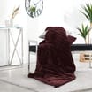 Home Collections Stripe Rib Faux Fur Throw