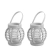 Home Collections 2 LED Lanterns - Grey