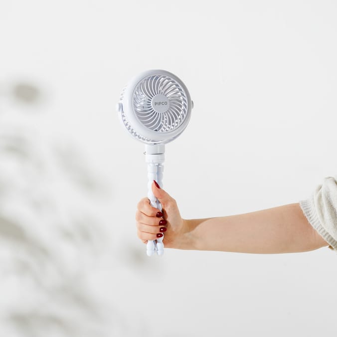 Pifco Flexi Grip Fan 4.5W - White