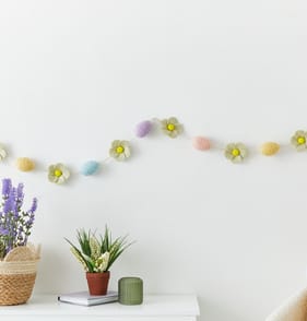 Happy Easter 1.8m Easter Felt Bunting - Egg