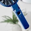 Pifco 2-In-1 Rechargeable Handheld Fan - Blue