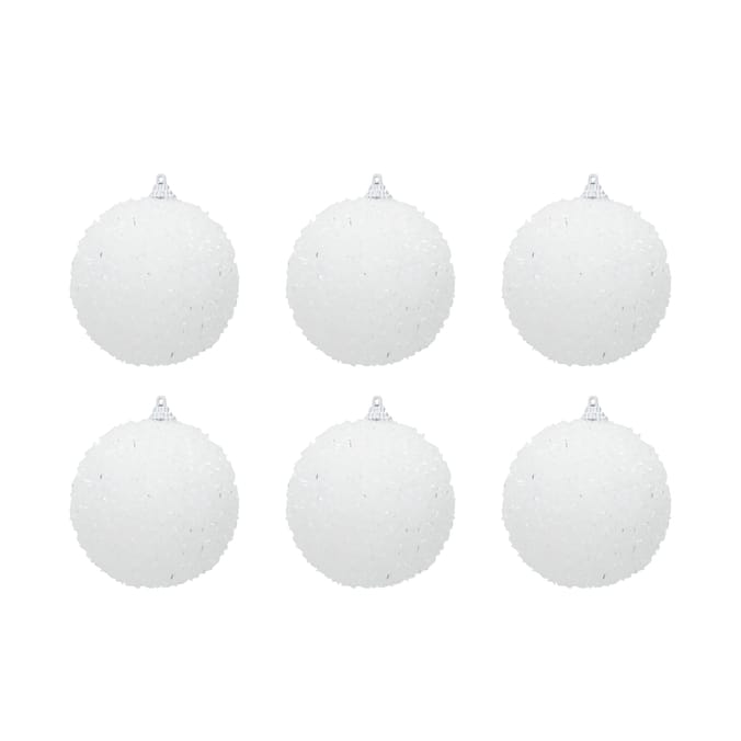 Festive Feeling 10cm Baubles 6 Pack