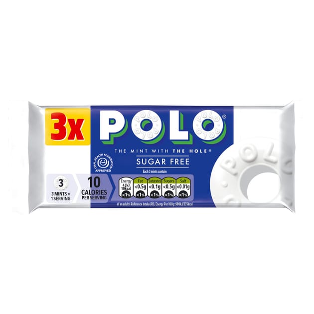 Polo Sugar Free Mints Tube 3 Pack Multipack 100.2g | Home Bargains