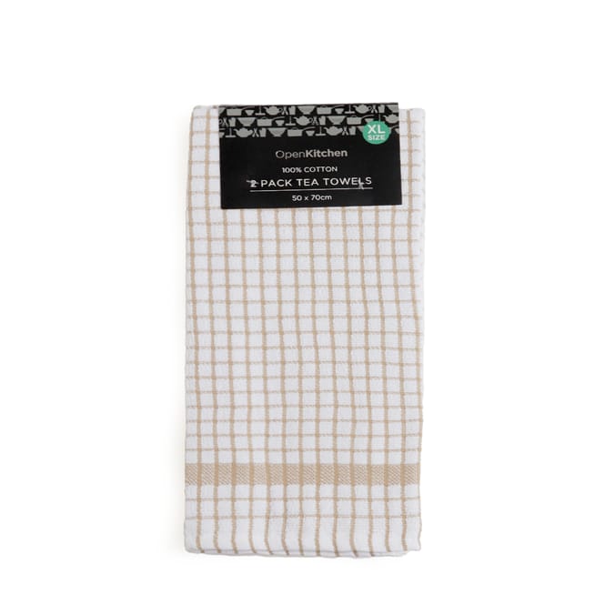 Open Kitchen 2 Pack Tea Towels