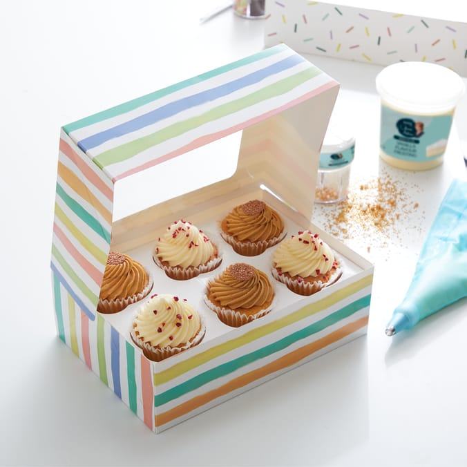 Jane Asher Cupcake Boxes Holds 6 Cupcakes 4 Pack