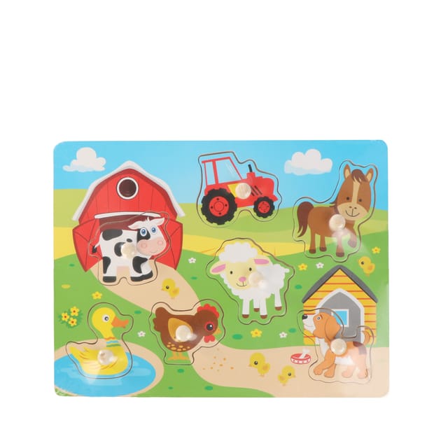 Wooden Puzzles - Farm | Home Bargains