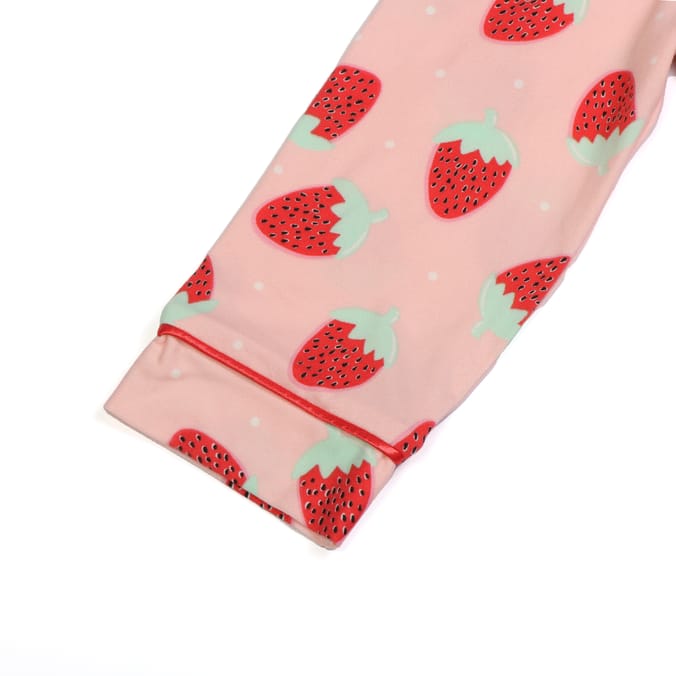 Originals Young Girl Strawberry Button Pyjama Set | Home Bargains