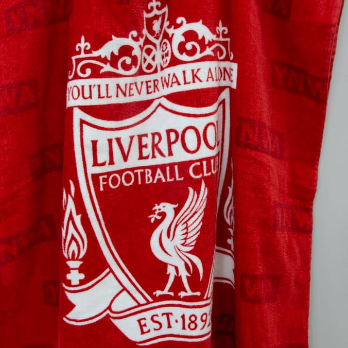 Liverpool FC Boots Towel Poncho - 10-14 Years
