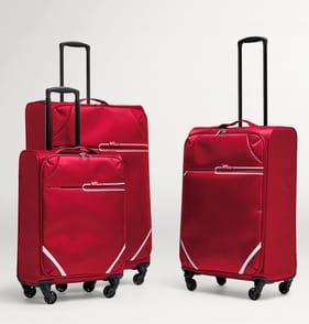 Salisburys Light Luggage Ultra Lightweight Suitcase - Red