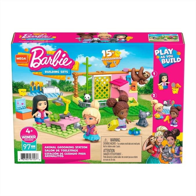 Mega Construx Barbie Animal Grooming Station
