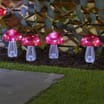 Firefly 4 Pack Mushroom Stake Lights