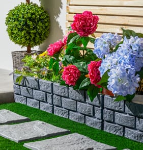 Jardin Stone Effect Garden Border 4 Pack